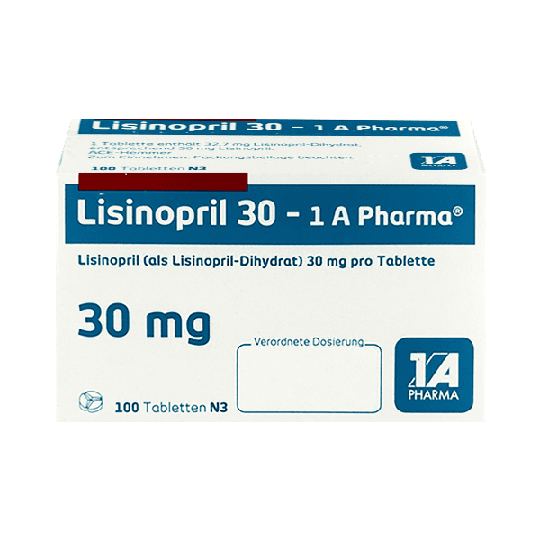 Lisinopril - 1 A Pharma 30 mg